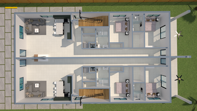 Duplex Plans #301